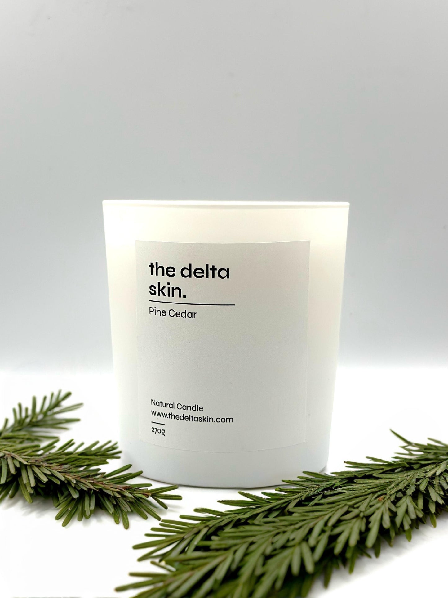 Natural Candle Pine Cedar 270gr