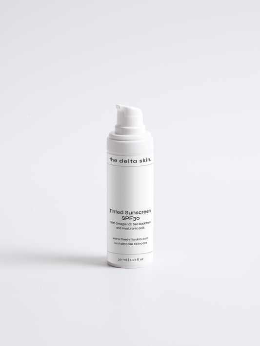 Tinted Sunscreen SPF30, with Omega rich Sea Buckthorn and Hyaluronic acid. Volume 30 ml / 1.01 fl oz